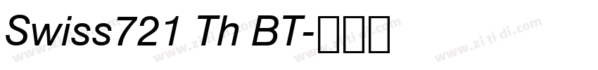 Swiss721 Th BT字体转换